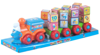 Trenuleț de Tras cu Cubulețe, 34cm    | image