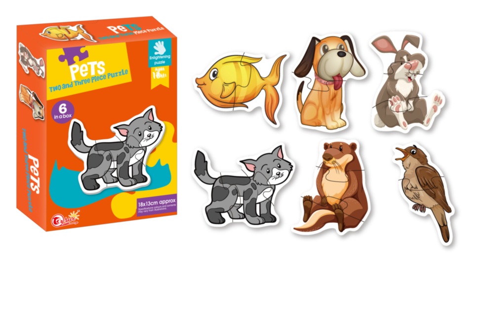 Baby Puzzle 6 în 1 "Animale"