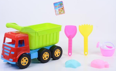 Camion cu 5 Accesorii de Nisip, 36cm  | image