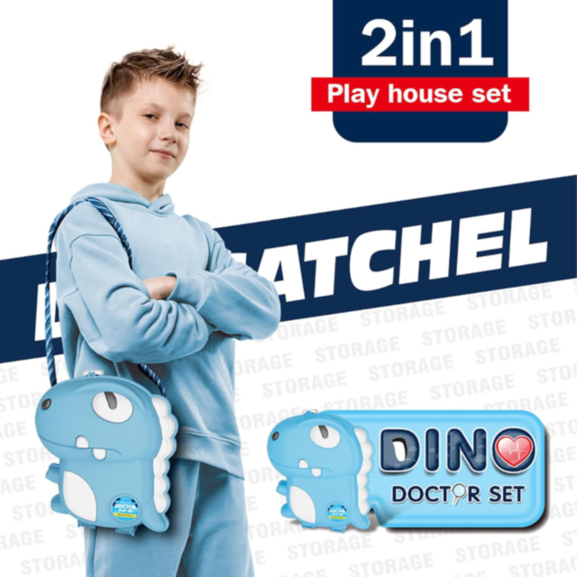 Set Doctor pentru Copii cu Rucsac Dinozaur – Joc de Rol Interactiv