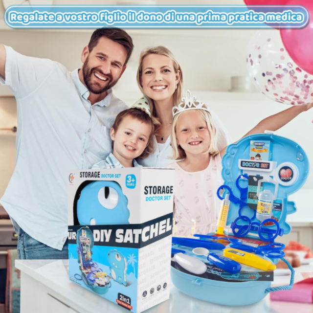 Set Doctor pentru Copii cu Rucsac Dinozaur – Joc de Rol Interactiv