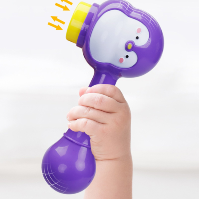 Roller Coaster Pinguin cu Roti și Bile Colorate