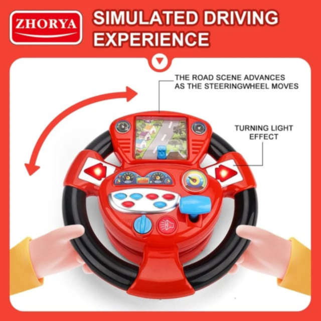 Volan Interactiv cu Sunete și Lumină pentru Copii