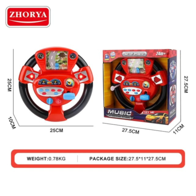 Volan Interactiv cu Sunete și Lumină pentru Copii