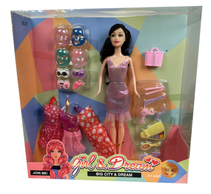 Păpușa de Oraș: Girl & Dream cu Set de Haine și Accesorii