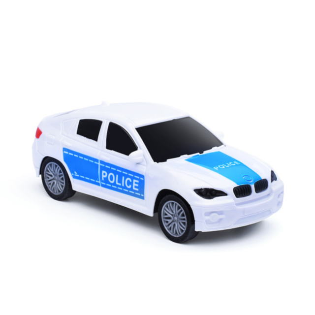 Camion Evacuator cu Macara și Mașină de Poliție – Sunete și Lumină