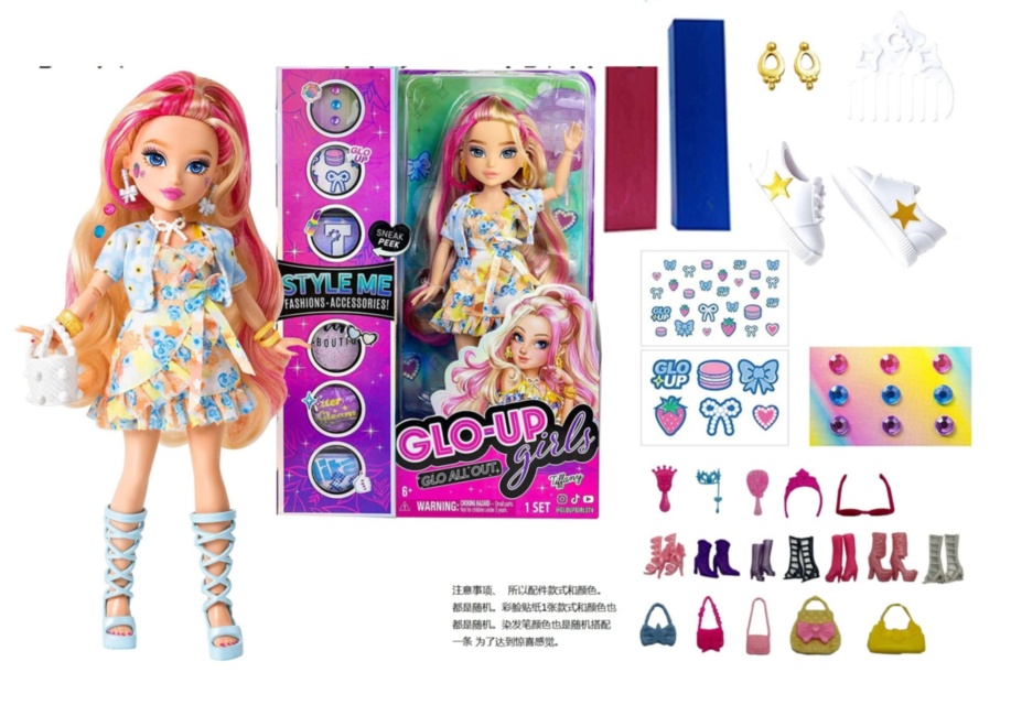 Păpușă Fashion cu Machiaj și Accesorii de Înfrumusețare