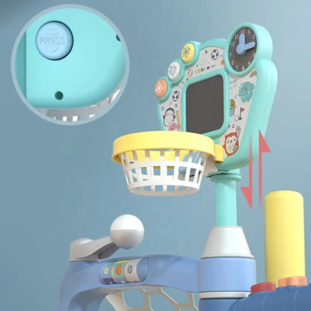 Set sportiv 3 în 1 pentru copii mici - Baschet, Fotbal și Golf 