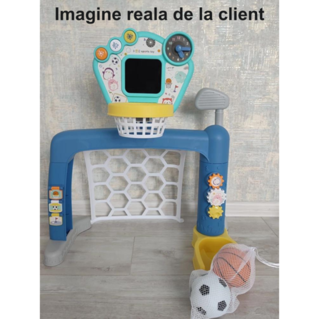 Set sportiv 3 în 1 pentru copii mici - Baschet, Fotbal și Golf 