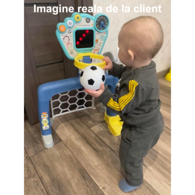 Set sportiv 3 în 1 pentru copii mici - Baschet, Fotbal și Golf 