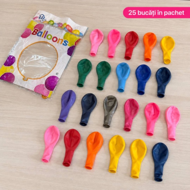 Set 25 baloane colorate pentru petreceri copii