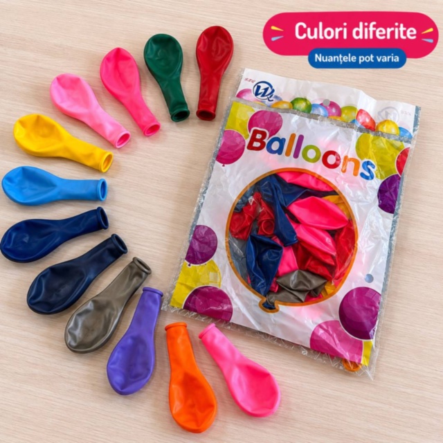 Set 25 baloane colorate pentru petreceri copii