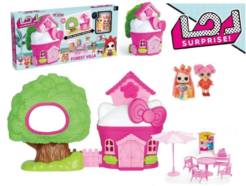 Mega Căsuța LOL cu Figurine și Mobilă