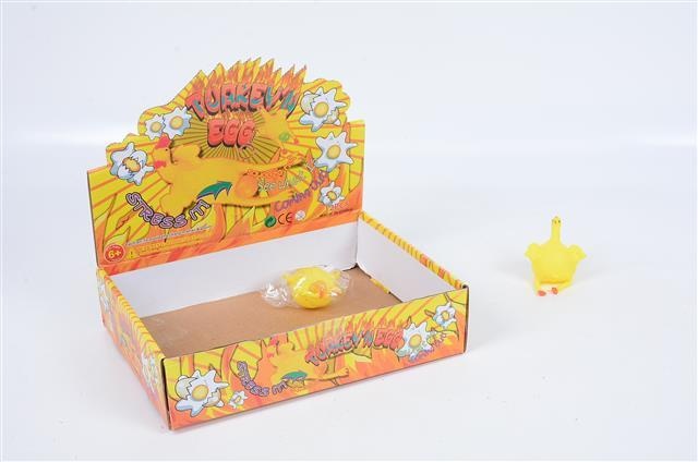 Jucăria Antistress Amuzantă Puiul cu Ou, 24buc/set