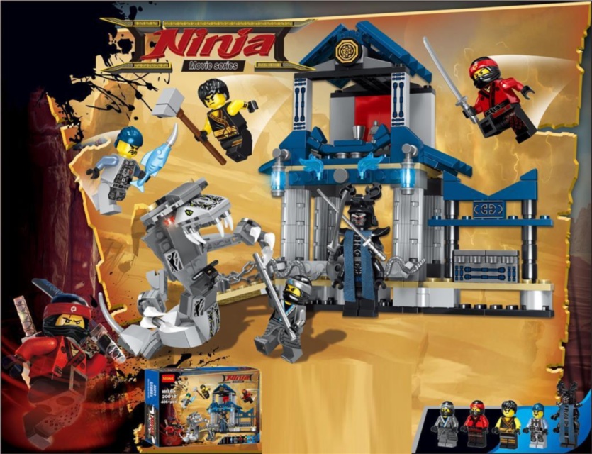 Ninjago Movie Series, set de construcție 406 piese