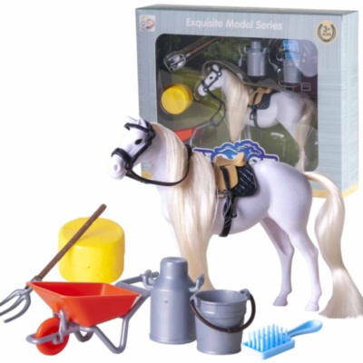 Grajdul Școala de Hipism cu Căluț și Accesorii de Îngrijire | image