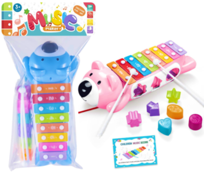 Urs cu Xilofon și Figuri Geometrice de Stivuit | image