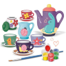 Set de ceai din ceramică pentru pictat, 15 piese