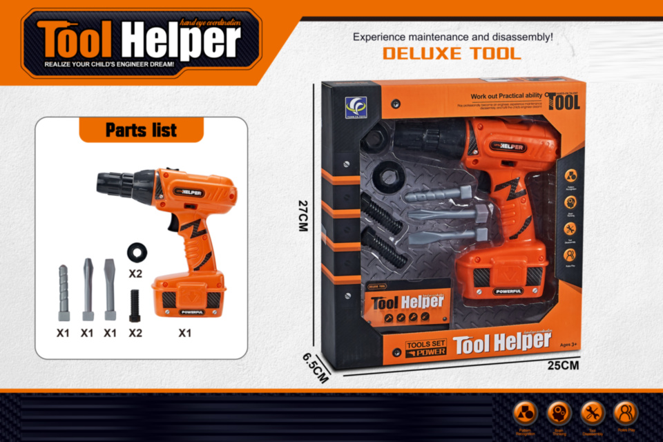 ЭлектроДрель - Шуруповерт с 3 Насадками