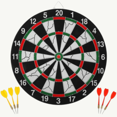 Set Darts Cu Două Fețe și 6 Săgeți Metalice | image