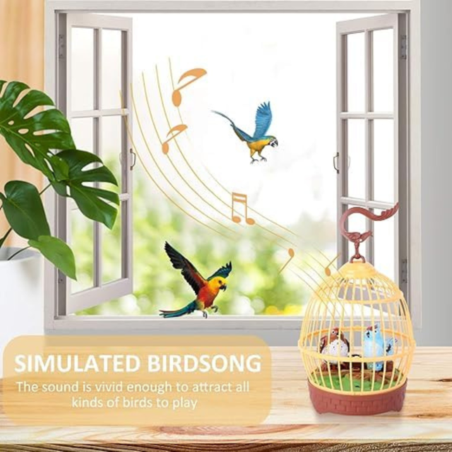 Colivie Interactivă cu Păsărele și Control Vocal