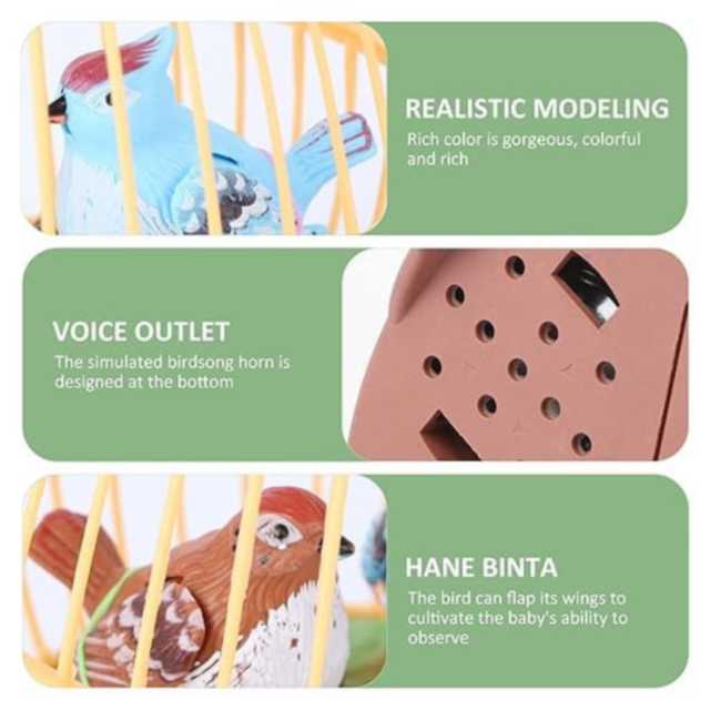 Colivie Interactivă cu Păsărele și Control Vocal