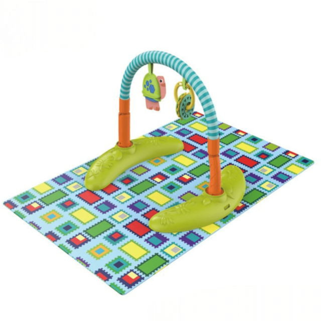 Centru de Activități 5 în 1 pentru Bebeluși cu Salteluță, Masă Interactivă și Mers Asistat