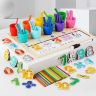 Jucărie Montessori pentru Numere, Culori și Matematică – Joc Educativ
