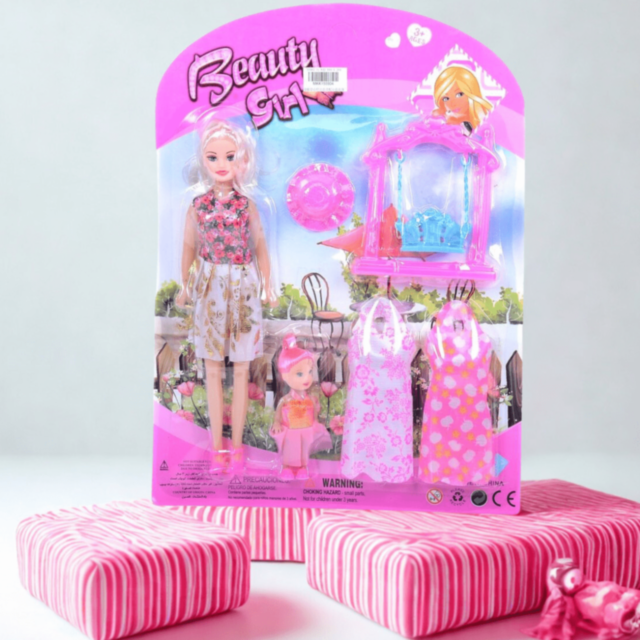 Păpușă Beauty Girl cu Rochii și Accesorii (culori aleatorii)
