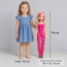 Păpușă mare muzicală de 70 cm cu păr blond