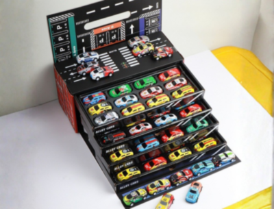 Set 48 Mașinuțe Metalice în Cutie Container Cadou  | image