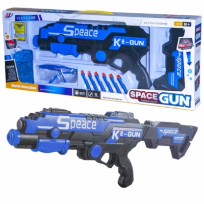 Pușca Blaster cu 6 Proiectile, Bile Gelatinoase și Ochelari | image