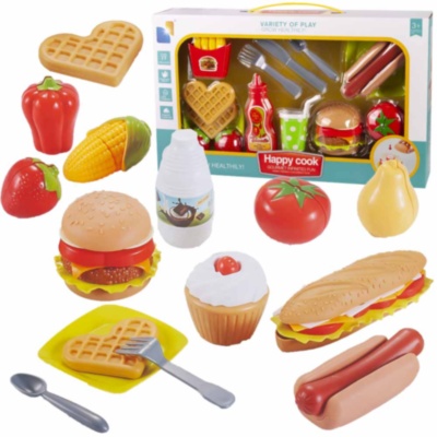 Set Menu Fast Food cu Hot-Dog și Hamburger | image