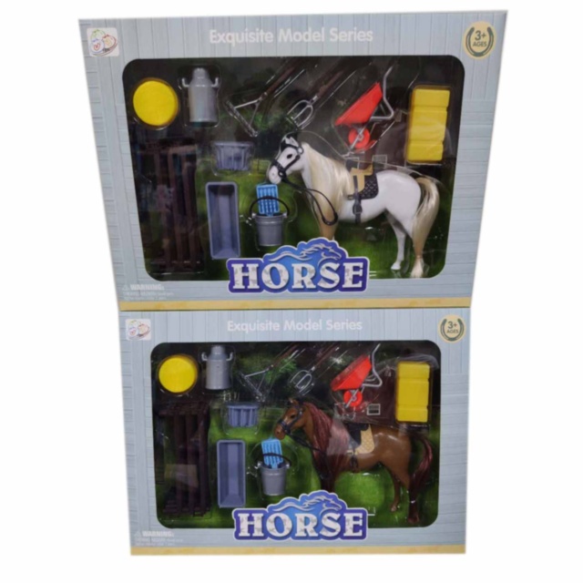 Grajdul Școala de Hipism cu Căluț și Accesorii de Îngrijire