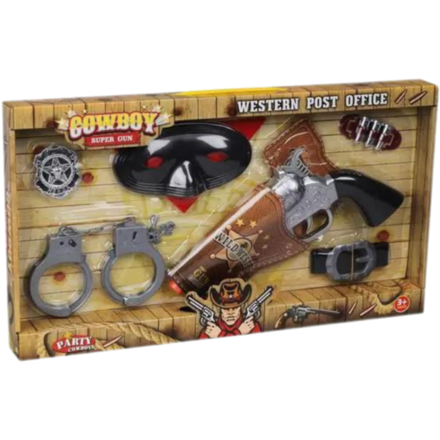 Set Cowboy cu revolver cu sunete și accesorii – Western Adventure