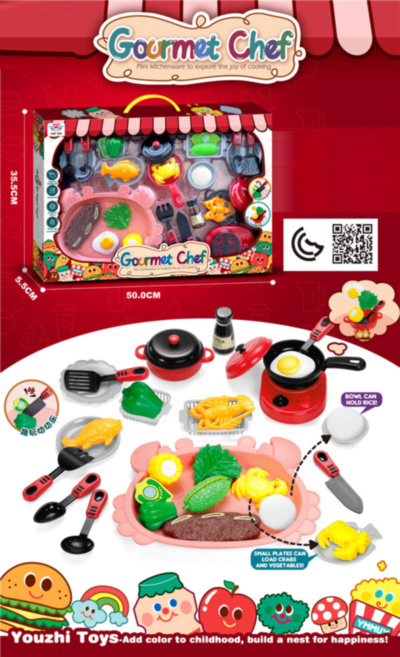 Set Vase de Gătit, Ustensile de Bucătărie și Produse Alimentare | image