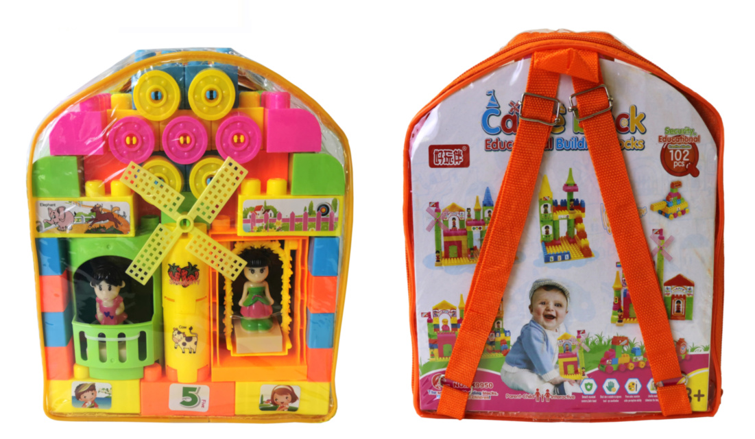 Set de Construcție cu 102 Blocuri Colorate