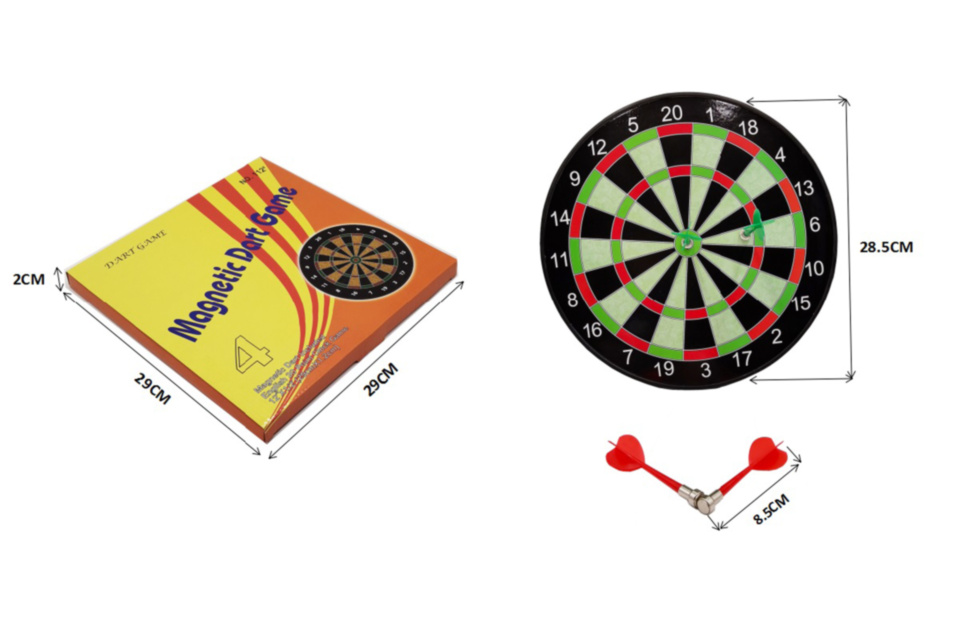 Dart Magnetic cu 4 Săgeți, 28cm