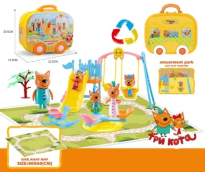 Set 3 Pisicuțe cu Spațiul de Joacă și 1 Figurină | image