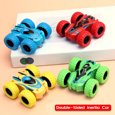 1buc. Mașinuță Inerțială dublă, Reversibilă și Anti-coliziune pentru Copii (culoare aleatorie) | image