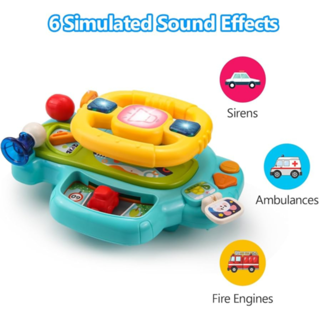 Volan Educațional pentru Copii cu Sunete și Lumini