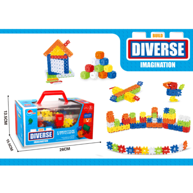 Set de Construcție - Imaginație și Creativitate, 220 Piese