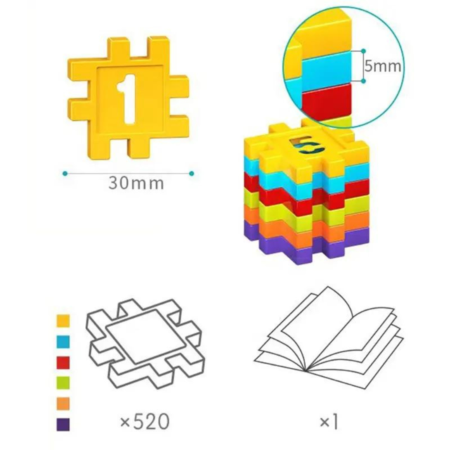 Set de Construcție - Imaginație și Creativitate, 220 Piese