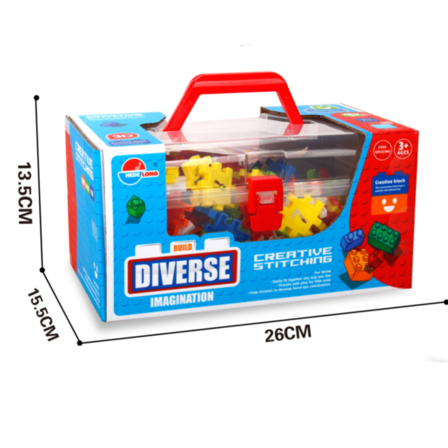 Set de Construcție - Imaginație și Creativitate, 220 Piese