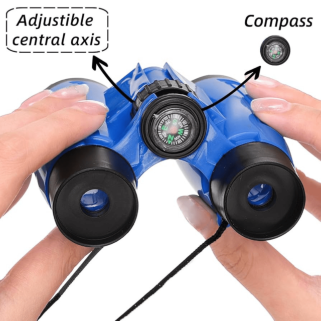 Binoclu pentru Copii cu Busolă și Curea Reglabilă (culoare aleatorie)