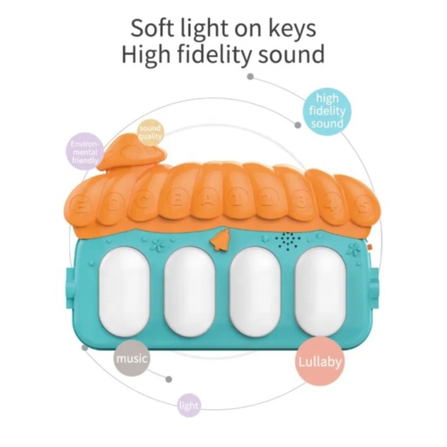 Centru de Joacă Muzical cu Pian pentru Bebeluși