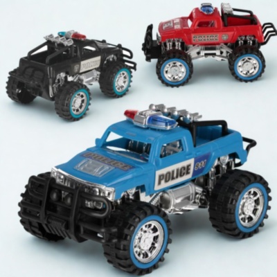 Monster Truck de Poliție cu Roți Mari (culoare aleatorie) | image