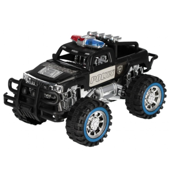 Monster Truck de Poliție cu Roți Mari (culoare aleatorie)