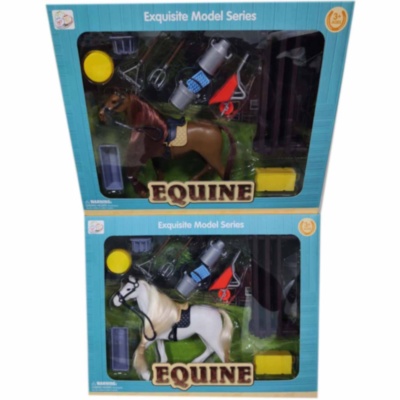 Grajdul Școala de Hipism cu Căluț și Accesorii de Îngrijire | image