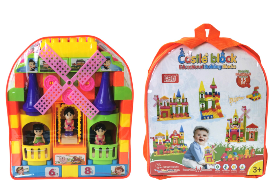 Set de Construcție cu 85 Blocuri Colorate